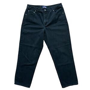 VTG 90s L.A. BLUES High Rise Tapered Leg Jeans in Black  SZ 14 TALL